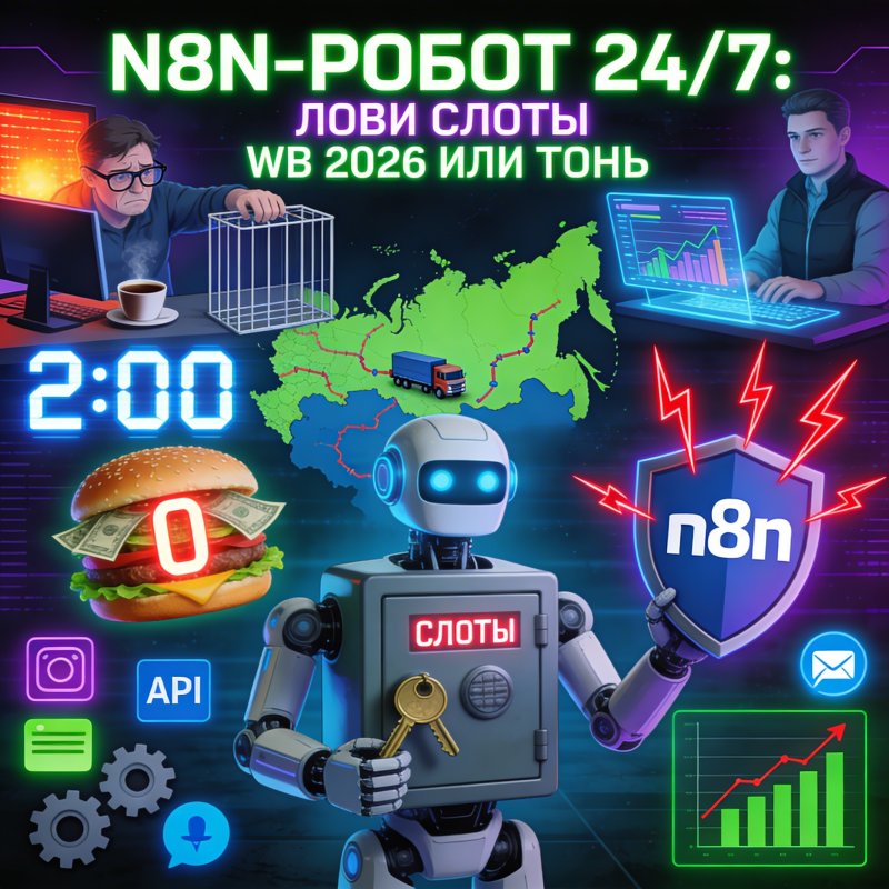 WB слоты дефицит — n8n мониторинг 24/7
