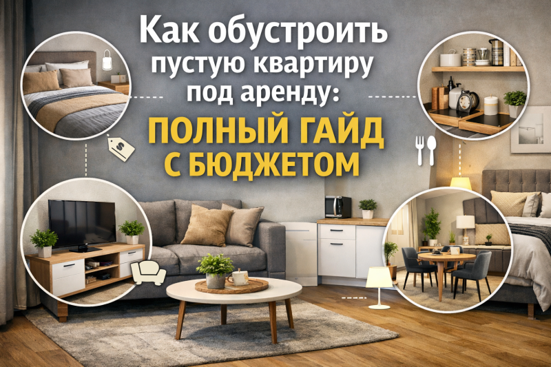 Как обустроить пустую квартиру под аренду: полный гайд с бюджетом