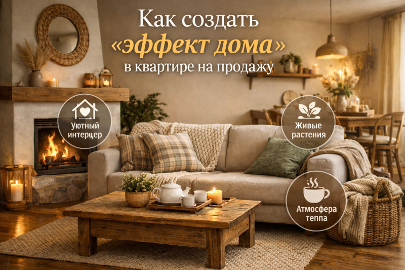 Как создать «эффект дома» в квартире на продажу