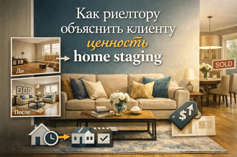 Как риелтору объяснить клиенту ценность home staging