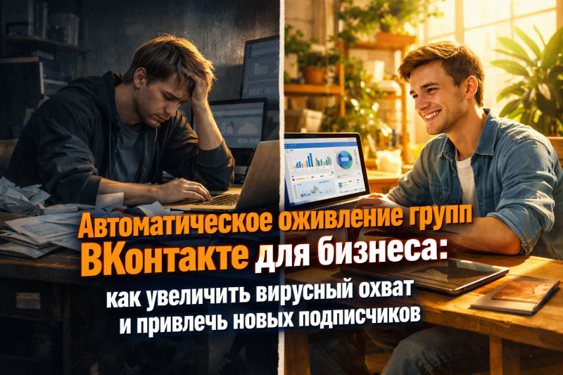 Автоматическое оживление групп ВКонтакте для бизнеса: как увеличить вирусный охват и привлечь новых подписчиков