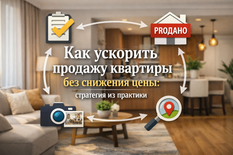Как ускорить продажу квартиры без снижения цены: стратегия из практики