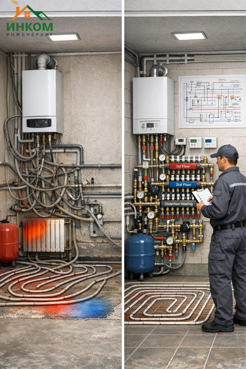 10 основных ошибок монтажа отопления и как их избежать