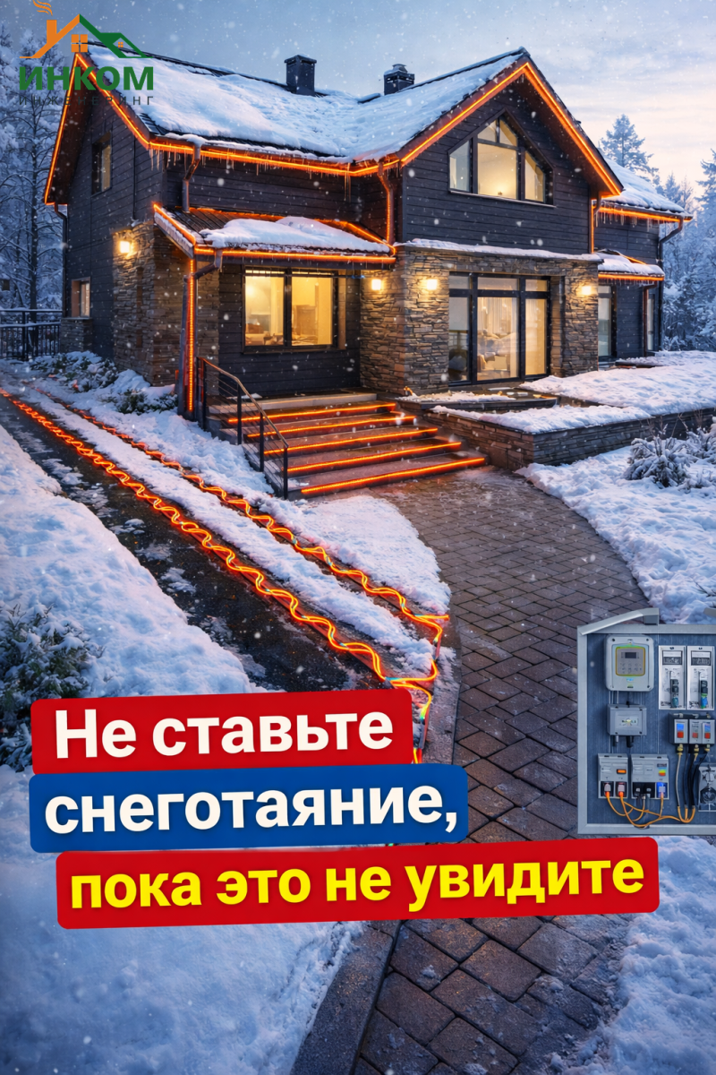 Система снеготаяния для загородного дома: устройство и стоимость
