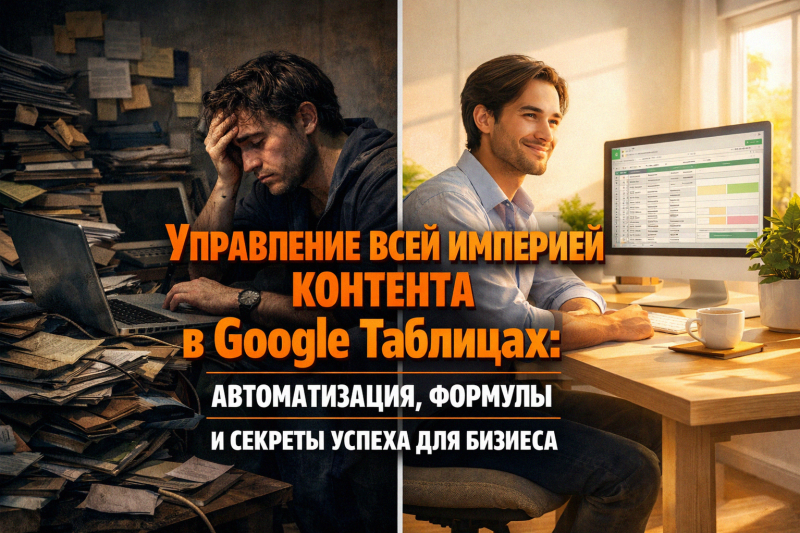 Управление всей империей контента в Google Таблицах: автоматизация, формулы и секреты успеха для бизнеса