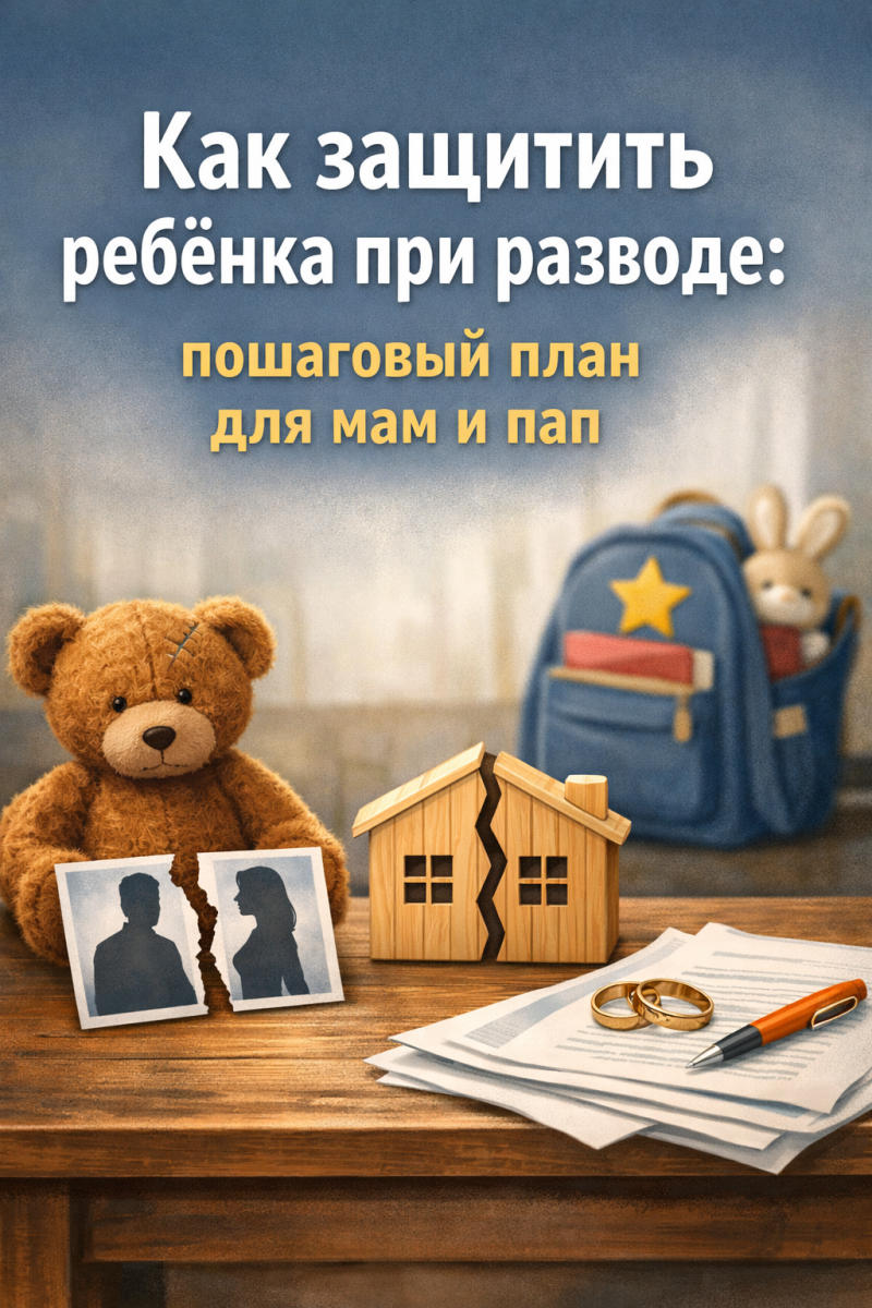 Как защитить ребёнка при разводе: пошаговый план для мам и пап