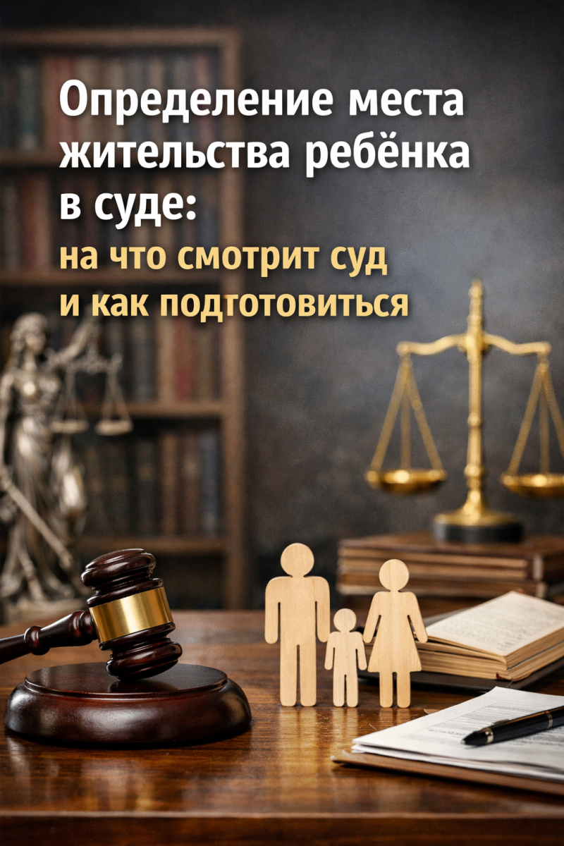 Определение места жительства ребёнка в суде: на что смотрит суд и как подготовиться