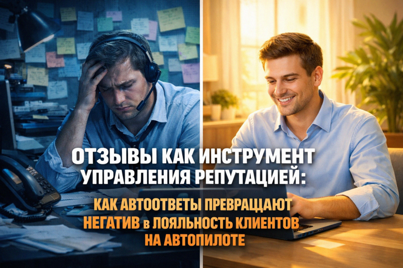 Отзывы как инструмент управления репутацией: как автоответы превращают негатив в лояльность клиентов на автопилоте