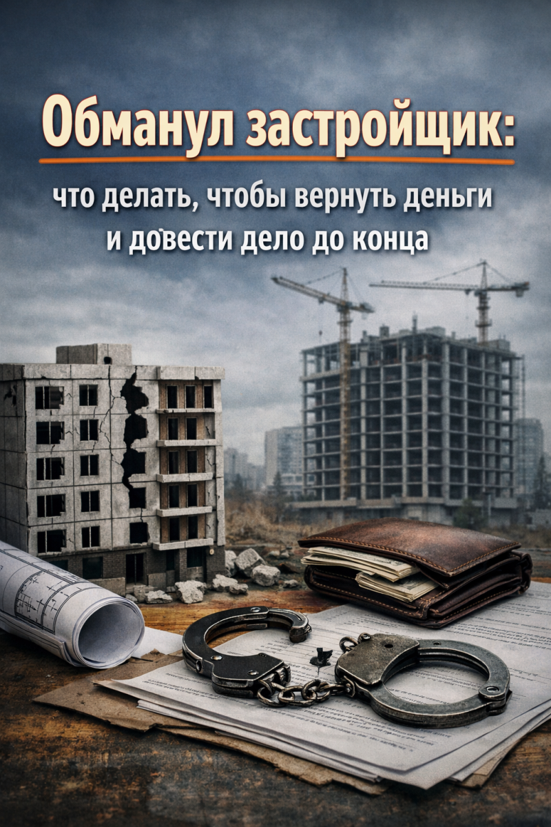 Обманул застройщик: что делать, чтобы вернуть деньги и довести дело до конца