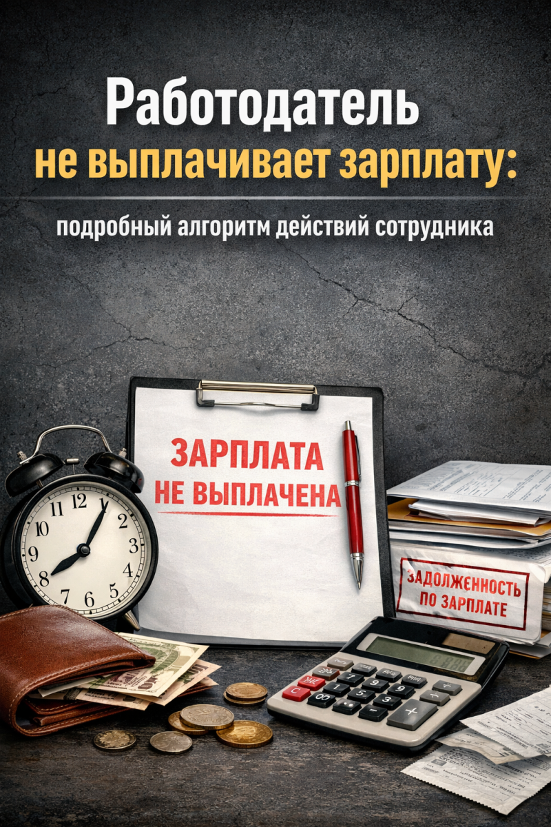 Работодатель не выплачивает зарплату: подробный алгоритм действий сотрудника