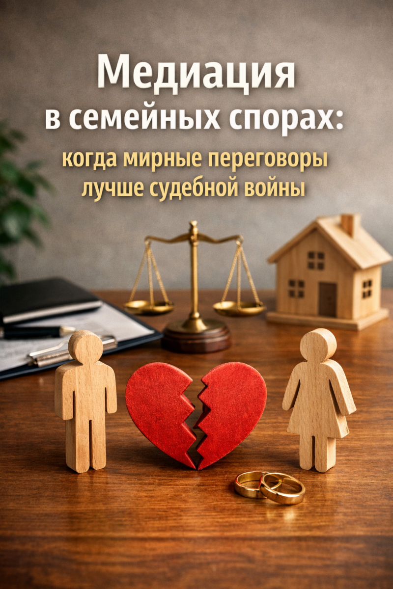 Медиация в семейных спорах: когда мирные переговоры лучше судебной войны