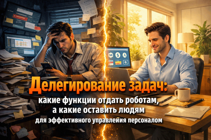 Делегирование задач: какие функции отдать роботам, а какие оставить людям для эффективного управления персоналом