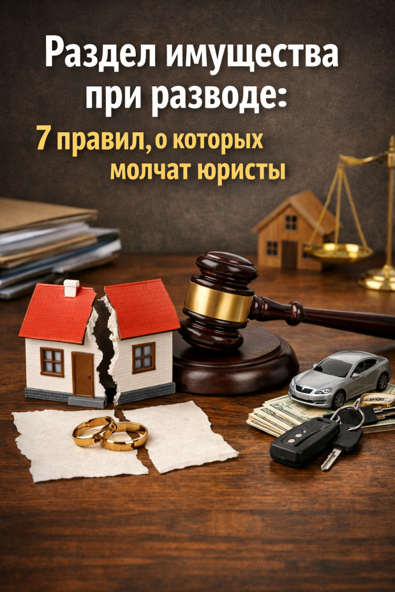 Раздел имущества при разводе: 7 правил, о которых молчат юристы