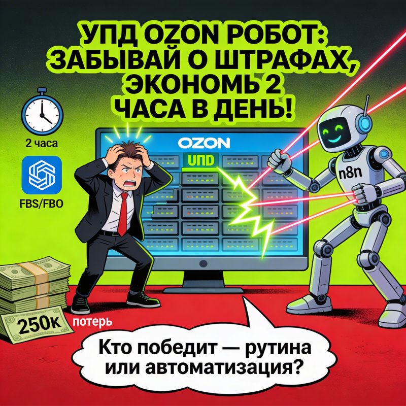 УПД Ozon робот — 2ч/день экономия