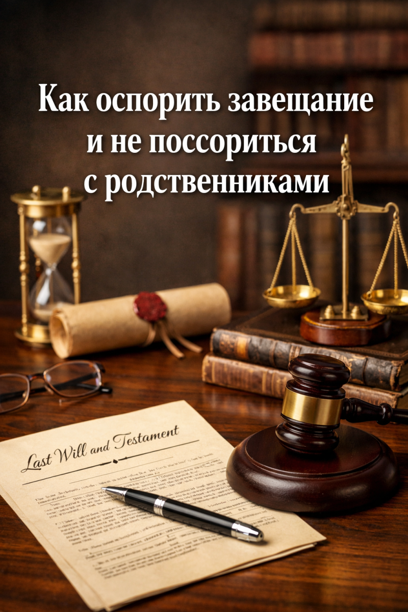 Как оспорить завещание и не поссориться с родственниками