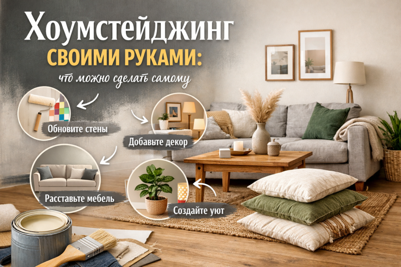 Хоумстейджинг своими руками: что можно сделать самому