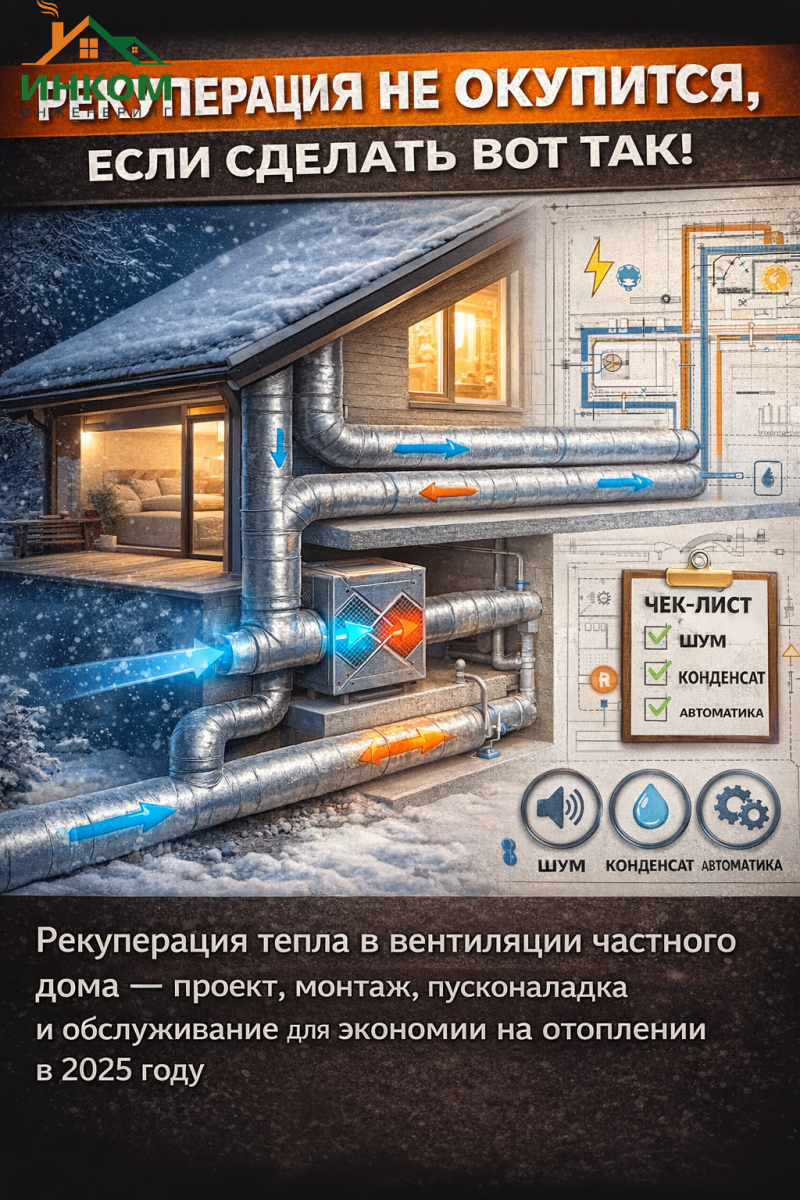 Рекуперация тепла в вентиляции: как экономить на отоплении в 2025 году