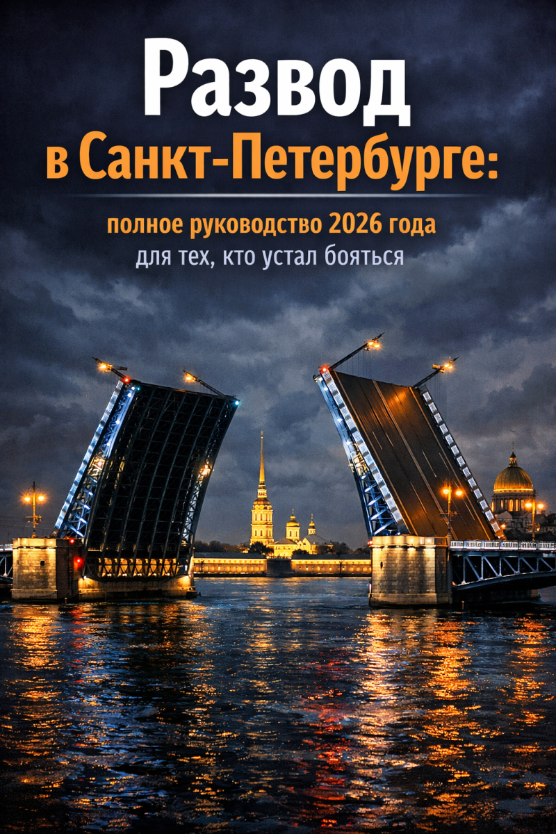 Развод в Санкт-Петербурге: полное руководство 2026 года для тех, кто устал бояться