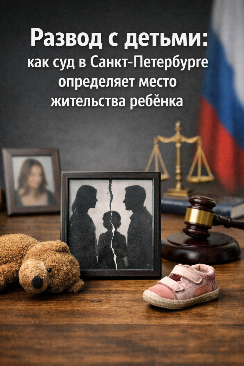Развод с детьми: как суд в Санкт-Петербурге определяет место жительства ребёнка