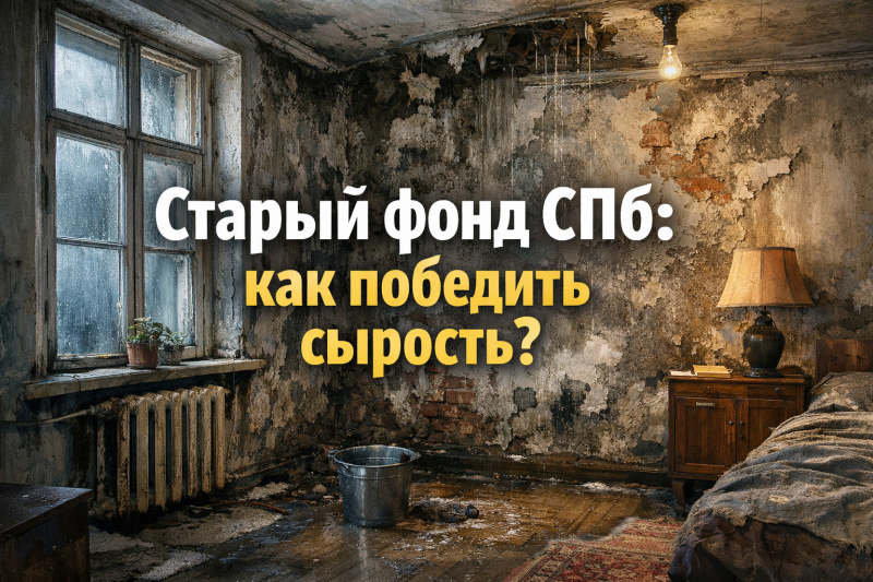 Особенности ремонта в старом фонде СПб: как решить проблемы сырости