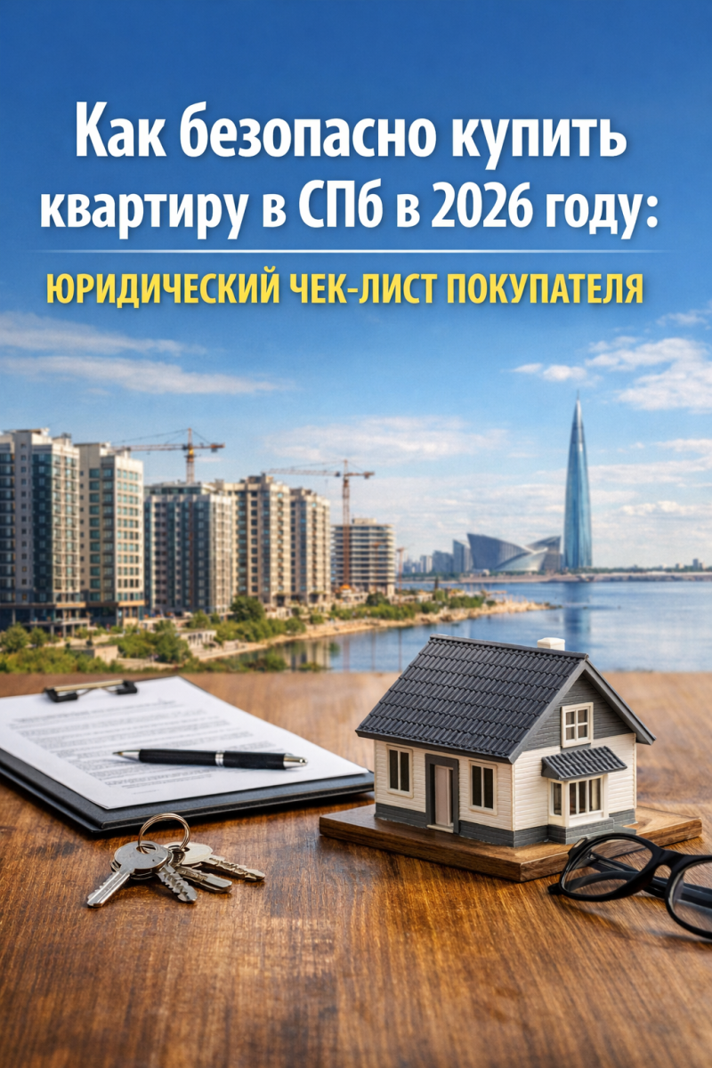 Как безопасно купить квартиру в СПб в 2026 году: юридический чек-лист покупателя