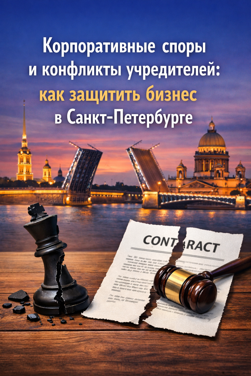 Корпоративные споры и конфликты учредителей: как защитить бизнес в Санкт-Петербурге