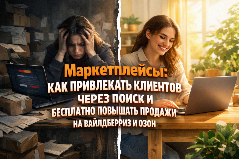 Маркетплейсы: как привлекать клиентов через поиск и бесплатно повышать продажи на вайлдберриз и озон