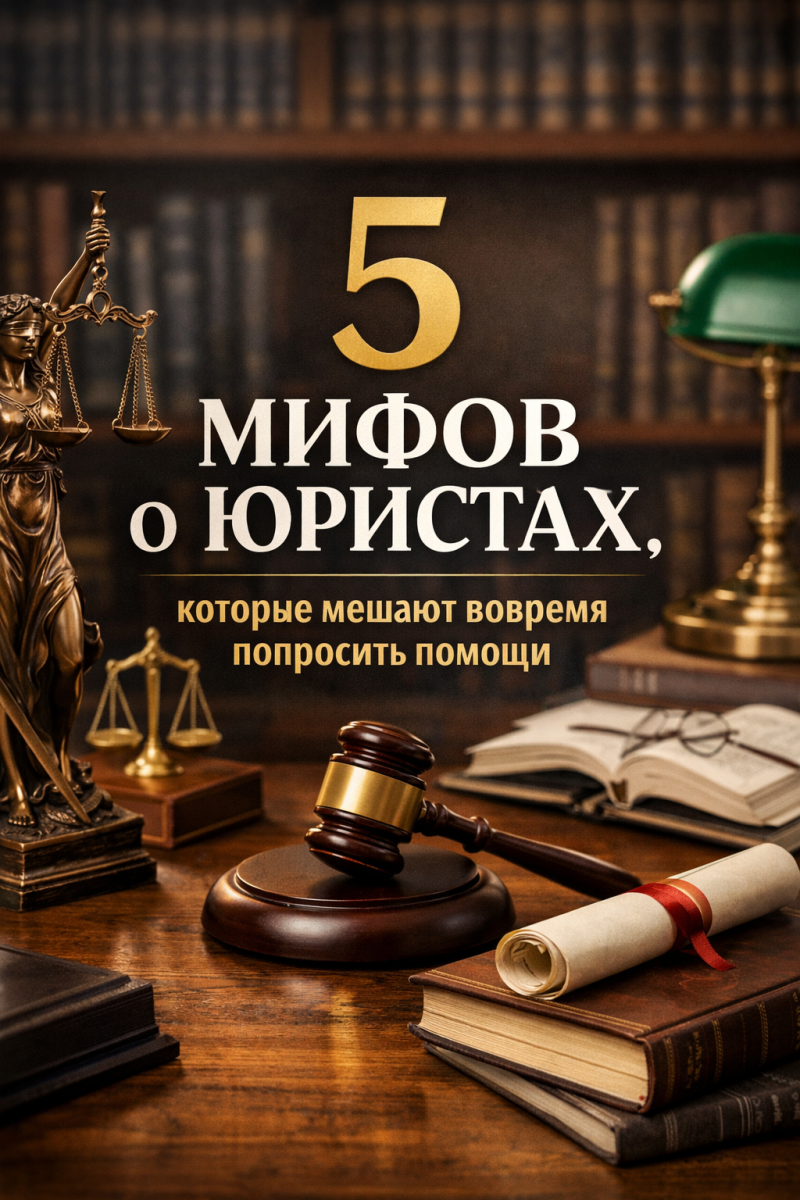 5 мифов о юристах, которые мешают вовремя попросить помощи
