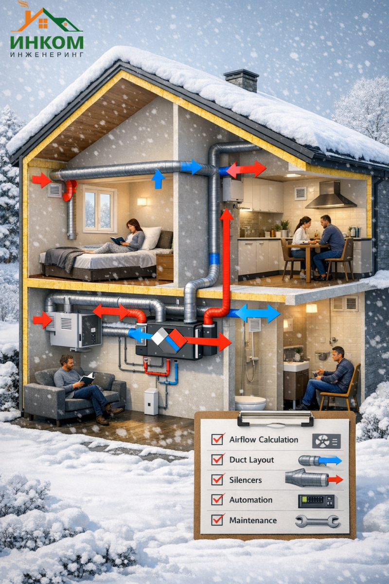 Приточно-вытяжная вентиляция с рекуперацией: 5 причин установить в доме