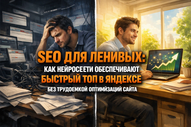 SEO для ленивых: как нейросети обеспечивают быстрый топ в яндексе без трудоемкой оптимизации сайта