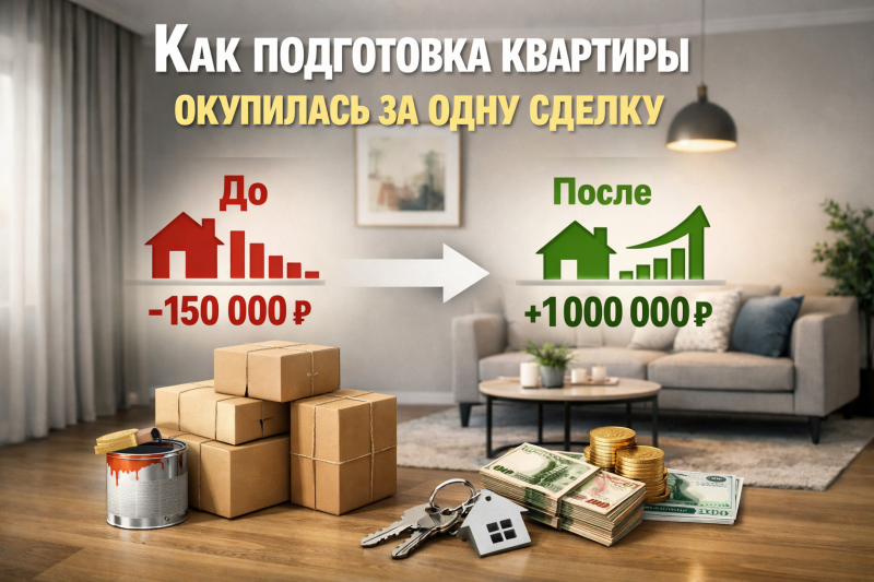 Как подготовка квартиры окупилась за одну сделку