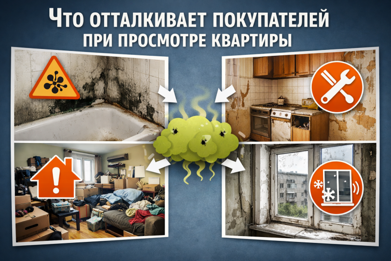Что отталкивает покупателей при просмотре квартиры