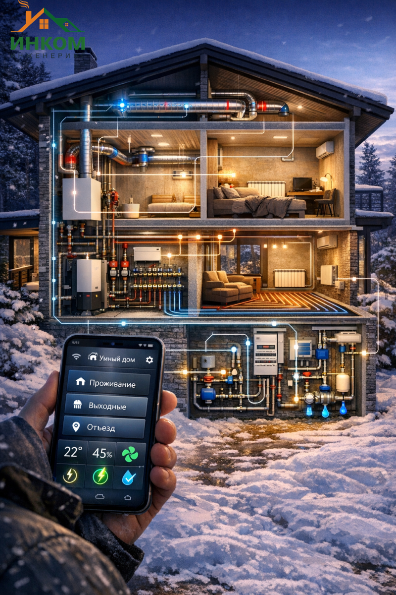 Интеграция всех инженерных систем: как работает умный дом под ключ