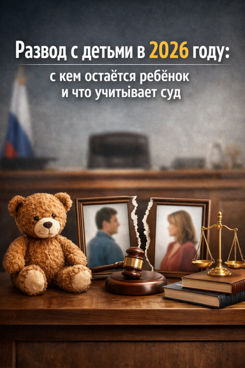 Развод с детьми в 2026 году: с кем остаётся ребёнок и что учитывает суд