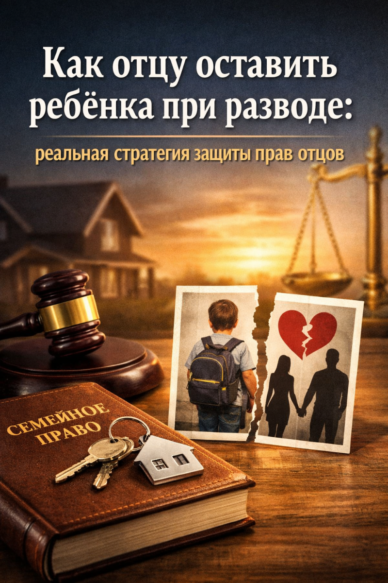 Как отцу оставить ребёнка при разводе: реальная стратегия защиты прав отцов