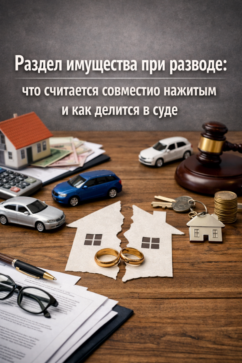 Раздел имущества при разводе: что считается совместно нажитым и как делится в суде
