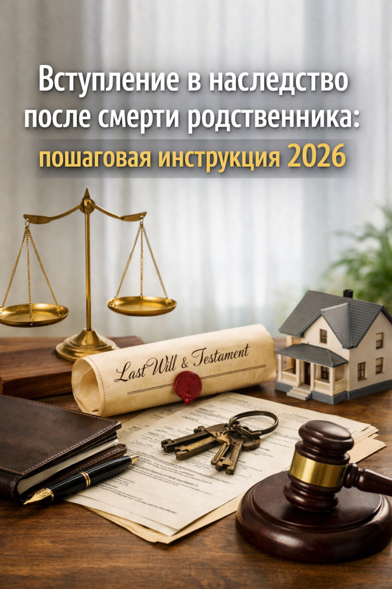 Вступление в наследство после смерти родственника: пошаговая инструкция 2026