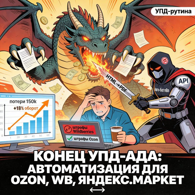 Авто УПД — HTML → PDF шаблон
