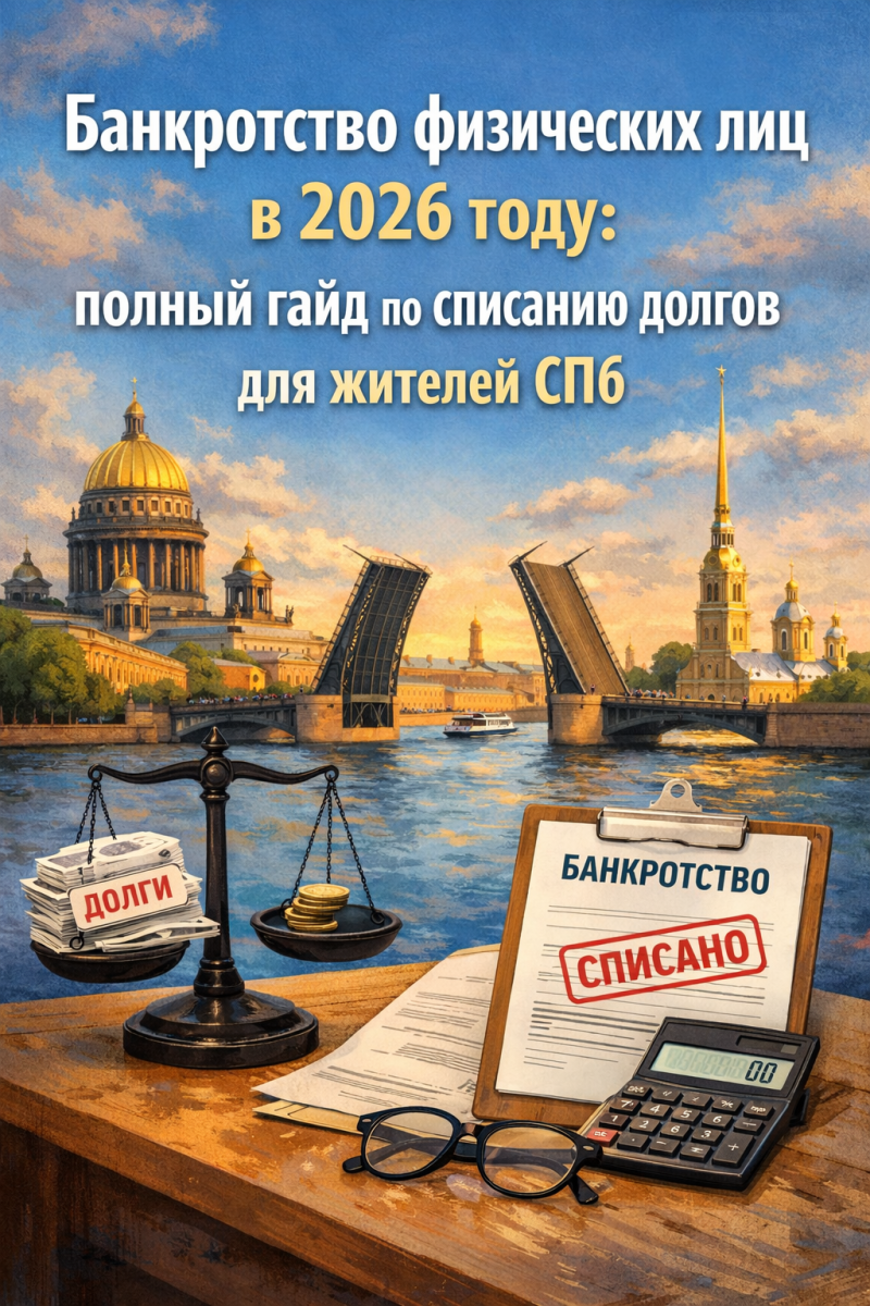 Банкротство физических лиц в 2026 году: полный гайд по списанию долгов для жителей СПб