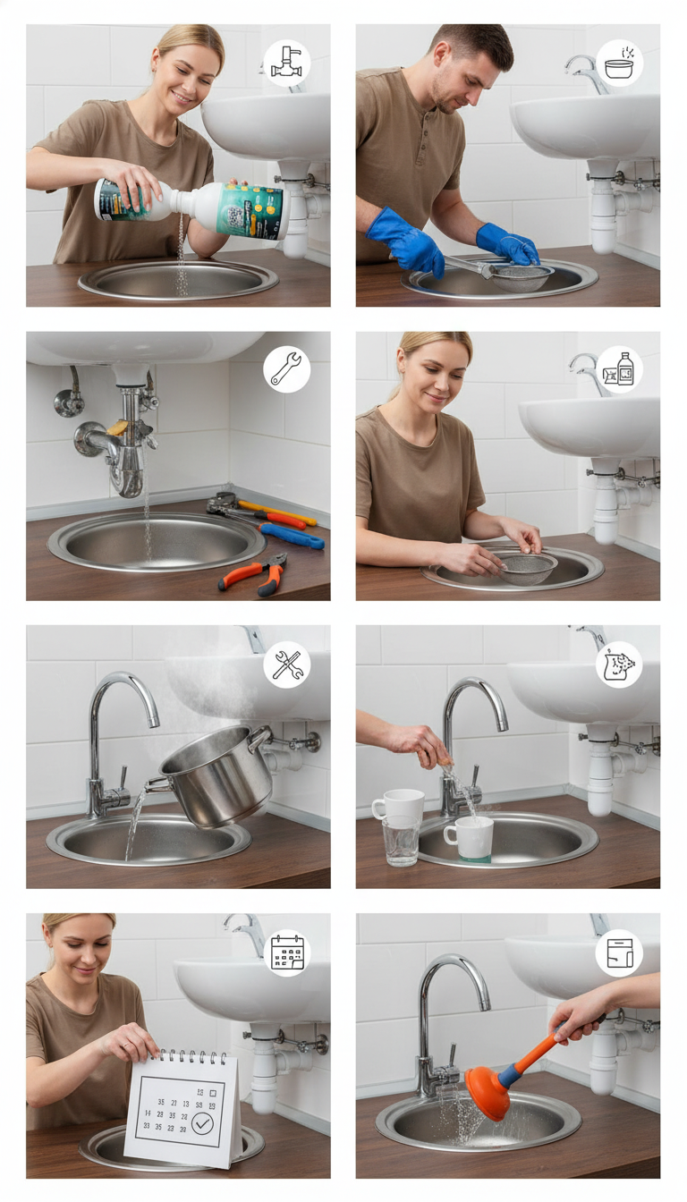 7 шагов для защиты труб от засоров