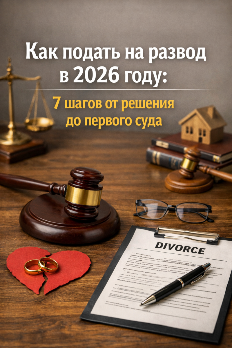 Как подать на развод в 2026 году: 7 шагов от решения до первого суда