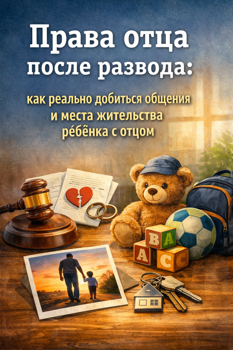 Права отца после развода: как реально добиться общения и места жительства ребёнка с отцом