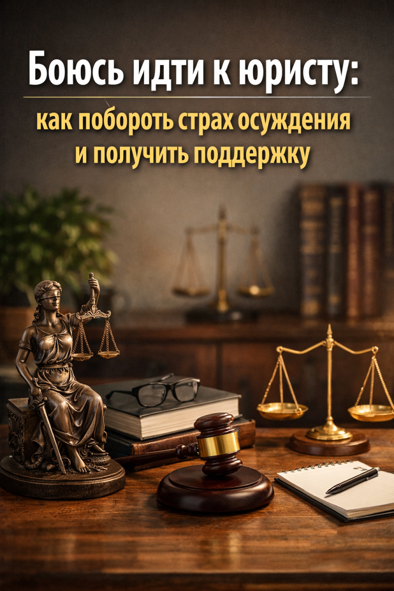 Боюсь идти к юристу: как побороть страх осуждения и получить поддержку
