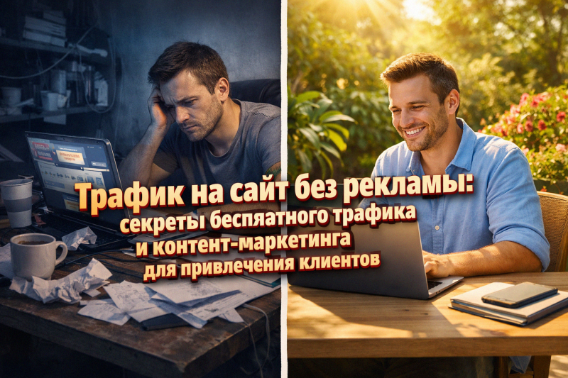 Трафик на сайт без рекламы: секреты бесплатного трафика и контент-маркетинга для привлечения клиентов
