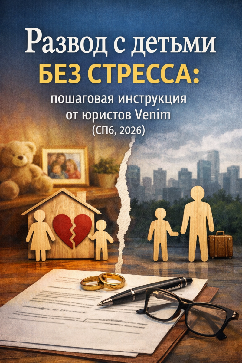 Развод с детьми без стресса: пошаговая инструкция от юристов Venim (СПб, 2026)