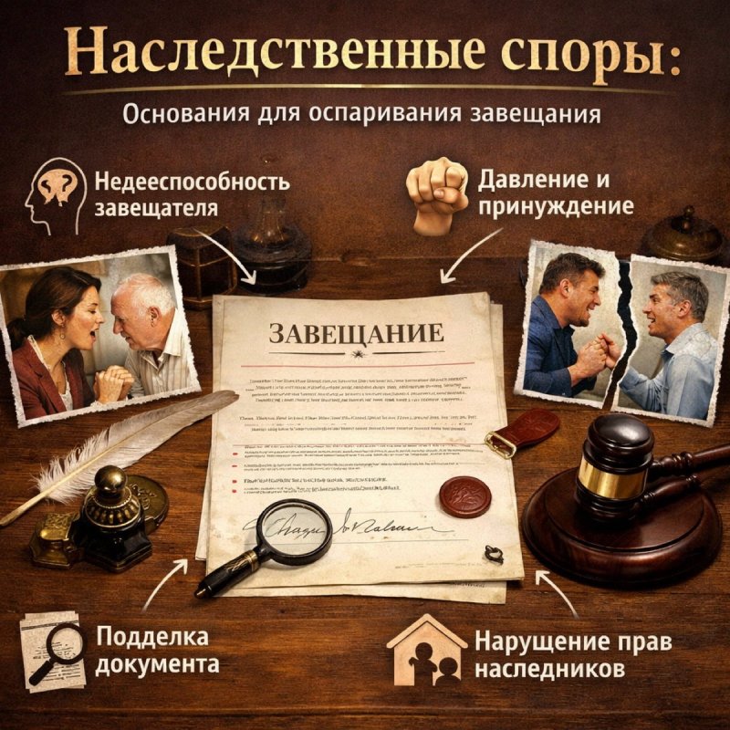 Наследственные споры: основания для оспаривания завещания