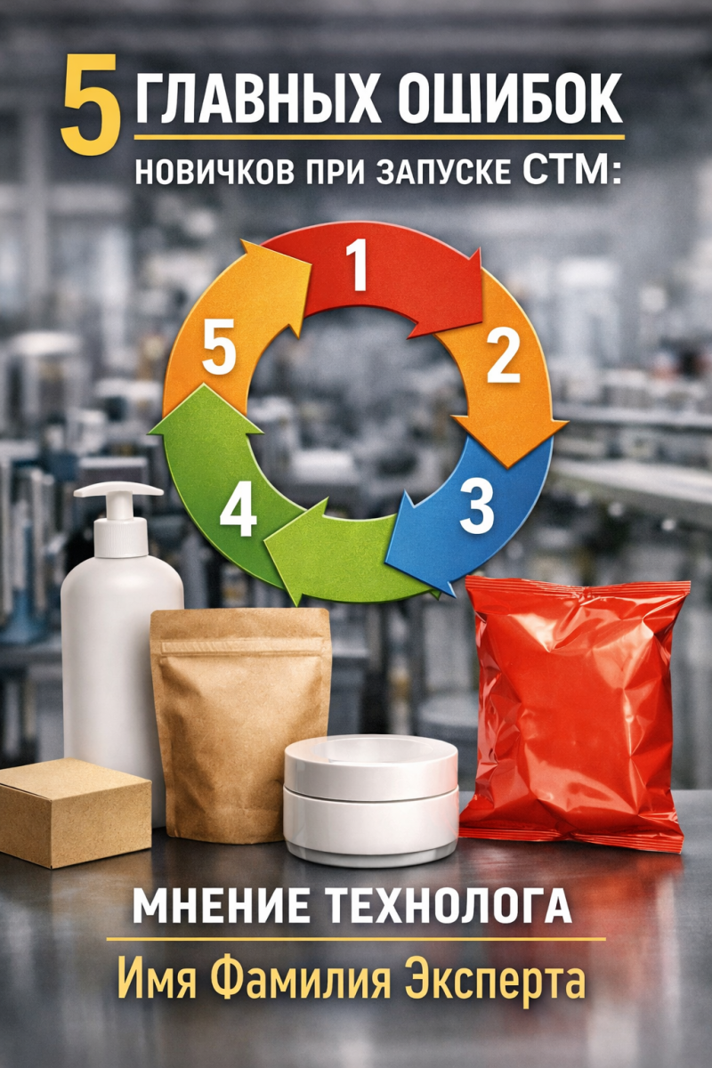 5 главных ошибок новичков при запуске СТМ: мнение технолога [Имя Фамилия Эксперта]