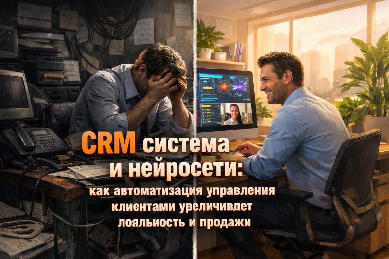 CRM система и нейросети: как автоматизация управления клиентами увеличивает лояльность и продажи