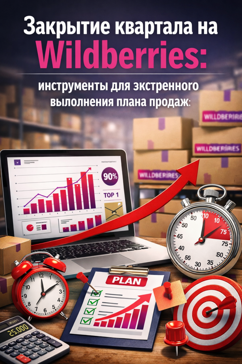 Закрытие квартала на Wildberries: инструменты для экстренного выполнения плана продаж