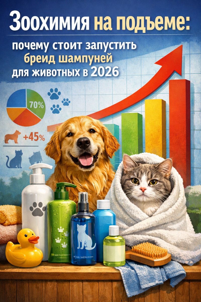 Зоохимия на подъеме: почему стоит запустить бренд шампуней для животных в 2026